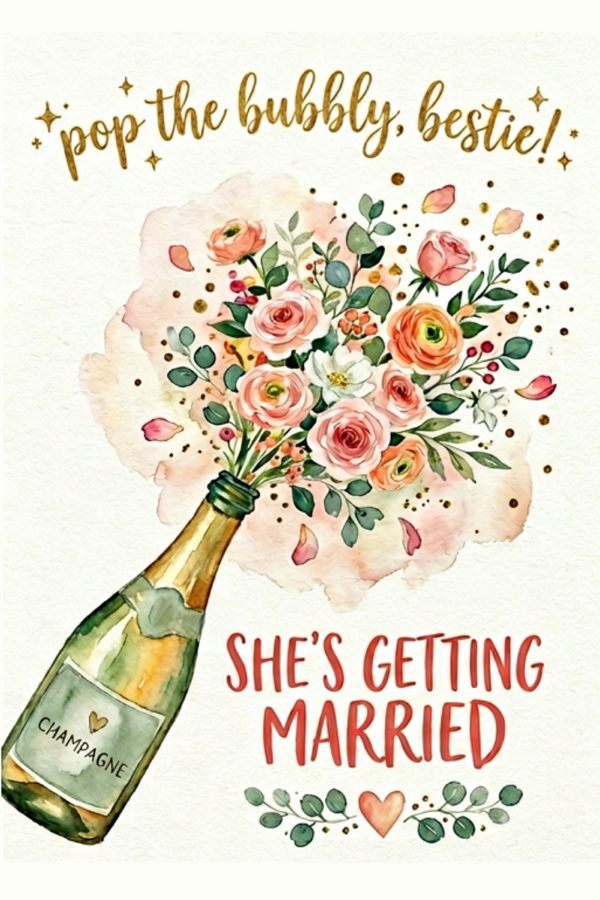 Pop the Bubbly, Bestie card