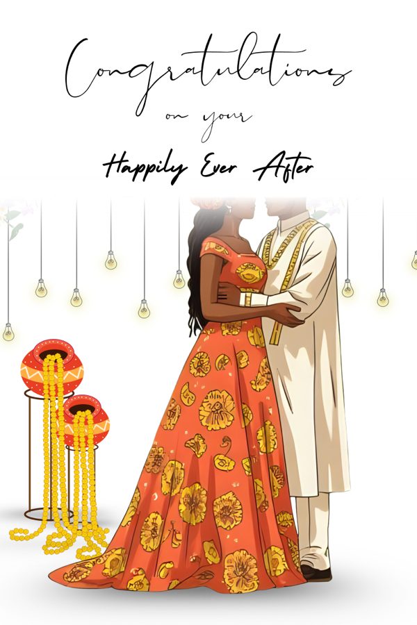 Happily Ever After wedding card